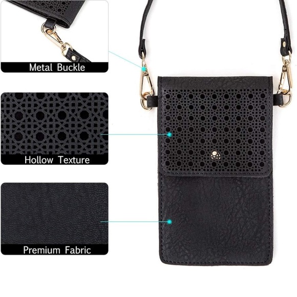AnsTOP Crossbody Cell Phone Wallet Purse with Adjustable/Removable 27” Strap - Picture 3 of 15
